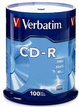 DISCOS COMPACTOS VERBATIM CD-R 700MB 80MIN 1X-52X  C/100